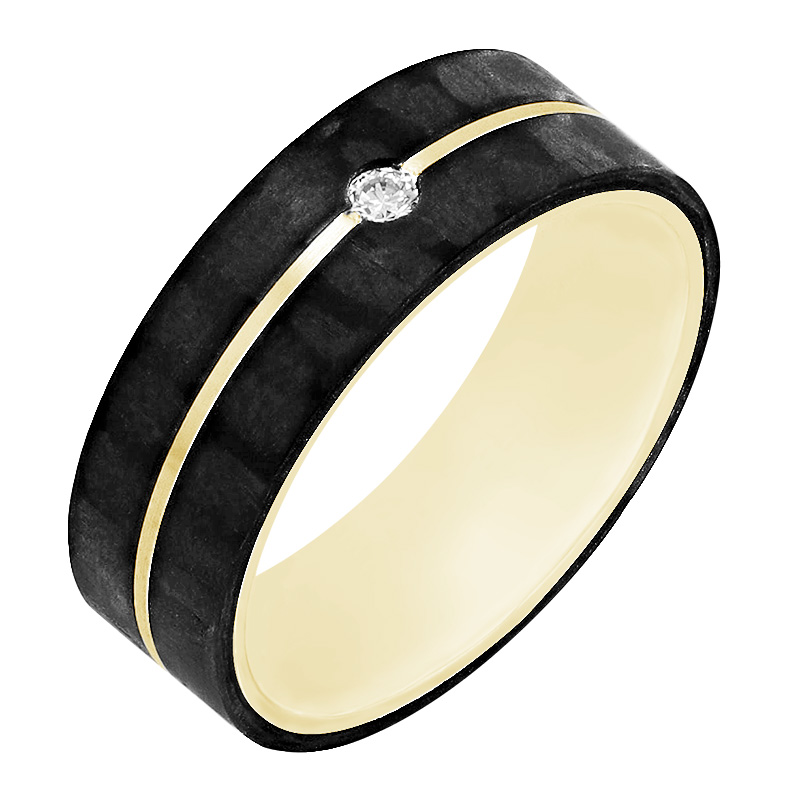 Dámský snubní prsten s diamantem 80051