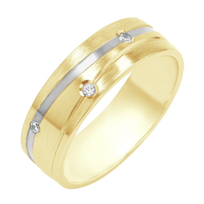 Zlatý dámský snubní prsten 80461