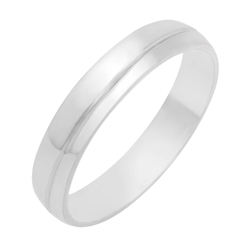 Pánský prsten z bílého zlata 80471