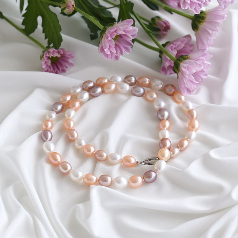Barevný perlový náhrdelník 83461