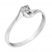Zásnubní prsten s 0.112ct ČGL certifikovaným diamantem Pooja