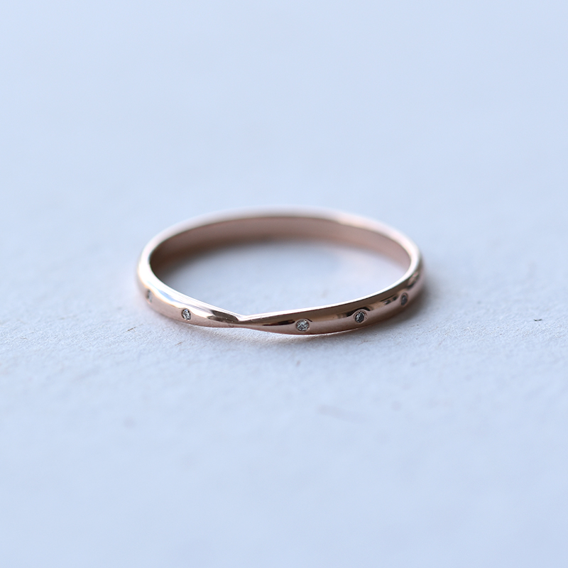 Minimalistický eternity prsten s lab-grown diamanty Toskani 101362