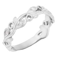 Prsten ve tvaru lístečků s lab-grown diamanty Joni