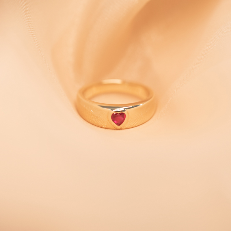 Prsten s rubínovým srdcem Maud 101722