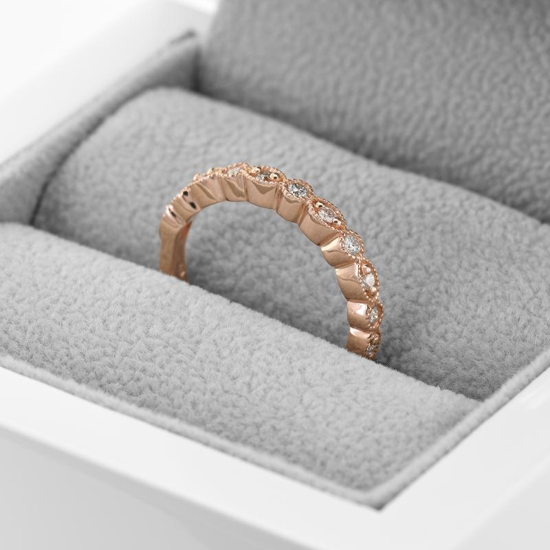 Eternity prsten s lab-grown diamanty a pánský komfortní prsten Paloma 102302