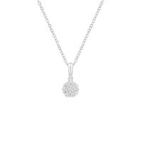 Stříbrný náhrdelník s lab-grown diamanty Garin