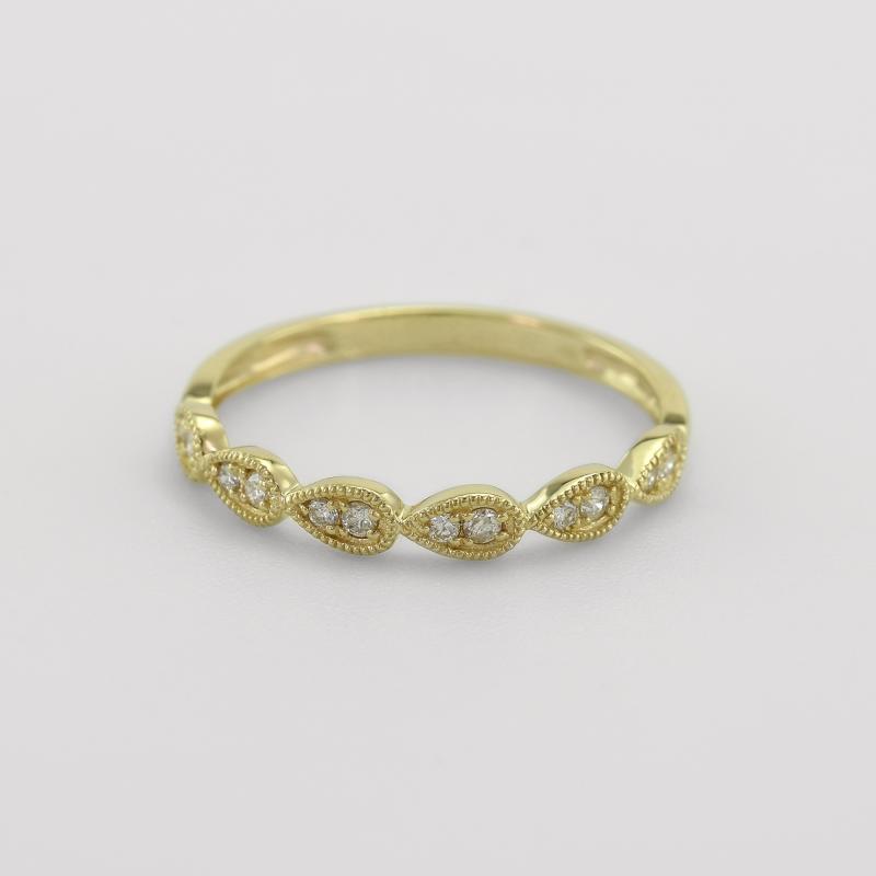 Stříbrný eternity prsten s lab-grown diamanty Brett 104742
