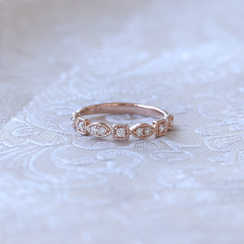 Stříbrný eternity prsten s lab-grown diamanty Hadya 104772