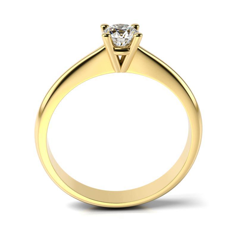 Zásnubní prsten s certifikovaným diamantem 10482