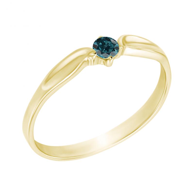 Prsten s modrým diamantem Stelly 10592