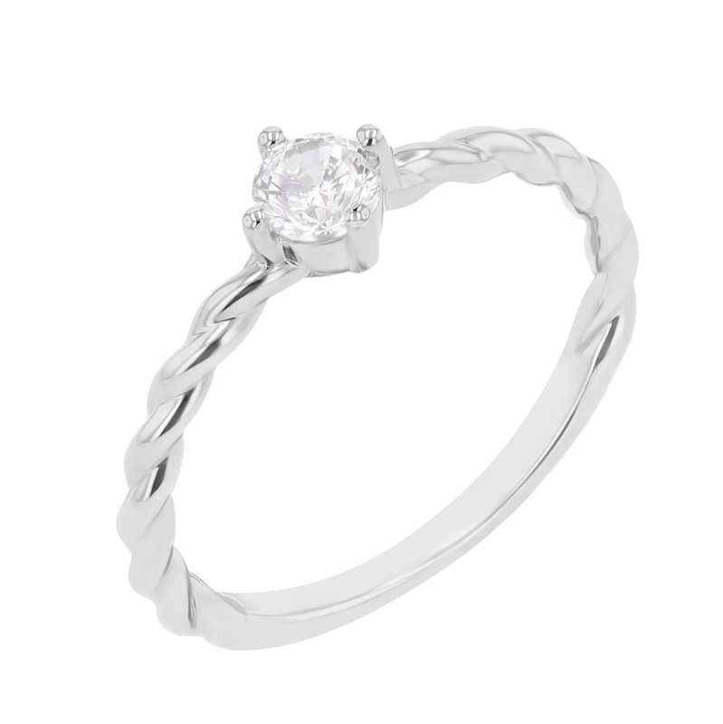 Propletený prsten s diamantem Nelson 106532