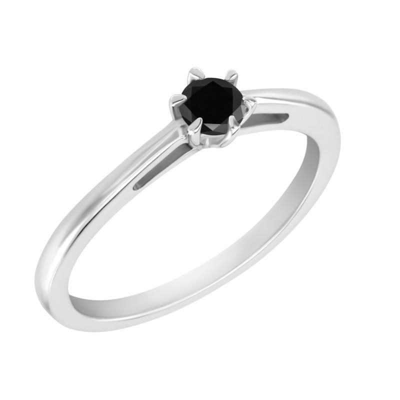 Prsten s černým diamantem Samita