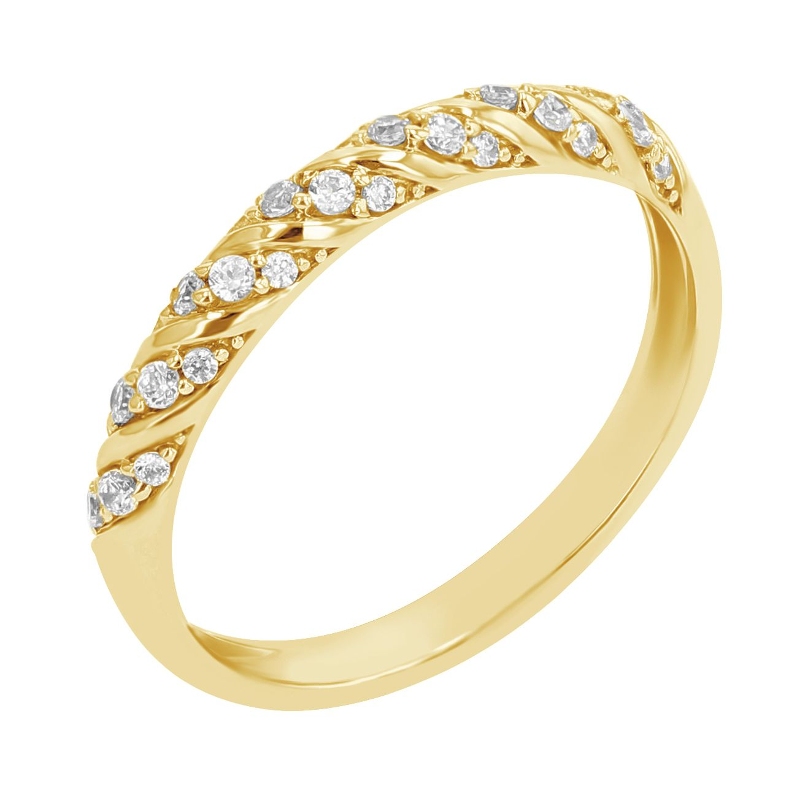Proplétaný eternity prsten s diamanty Rami 107892