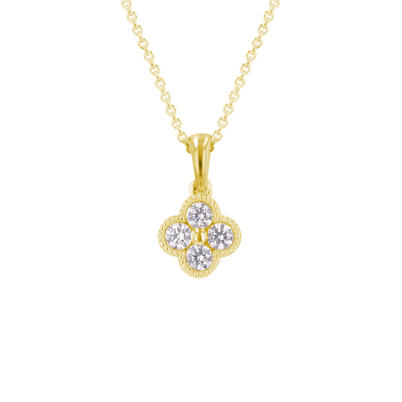 Přívěsek s diamanty ve tvaru květiny Arwen 110482