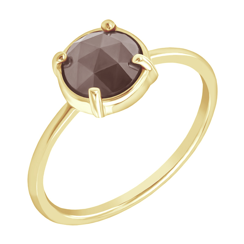 Zlatý prsten s routovým diamantem Vertius 114742