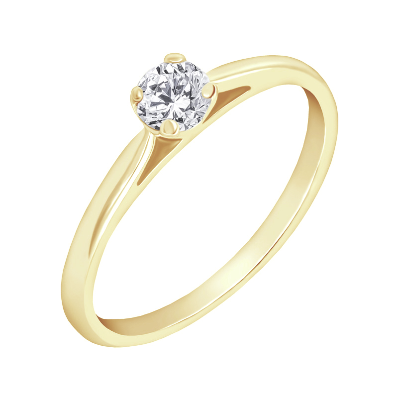 Zásnubní prsten s diamantem Dawi 117042
