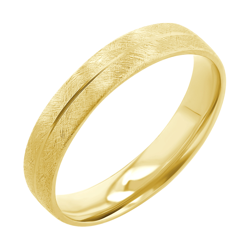 Škrábané snubní prsteny ze zlata Alesha 117512