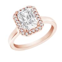 Zásnubní prsten s emerald diamantem Valma