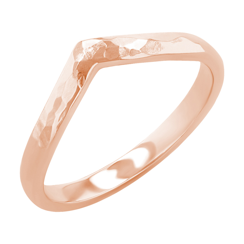 Vykrojený tepaný snubní prsten Yenka