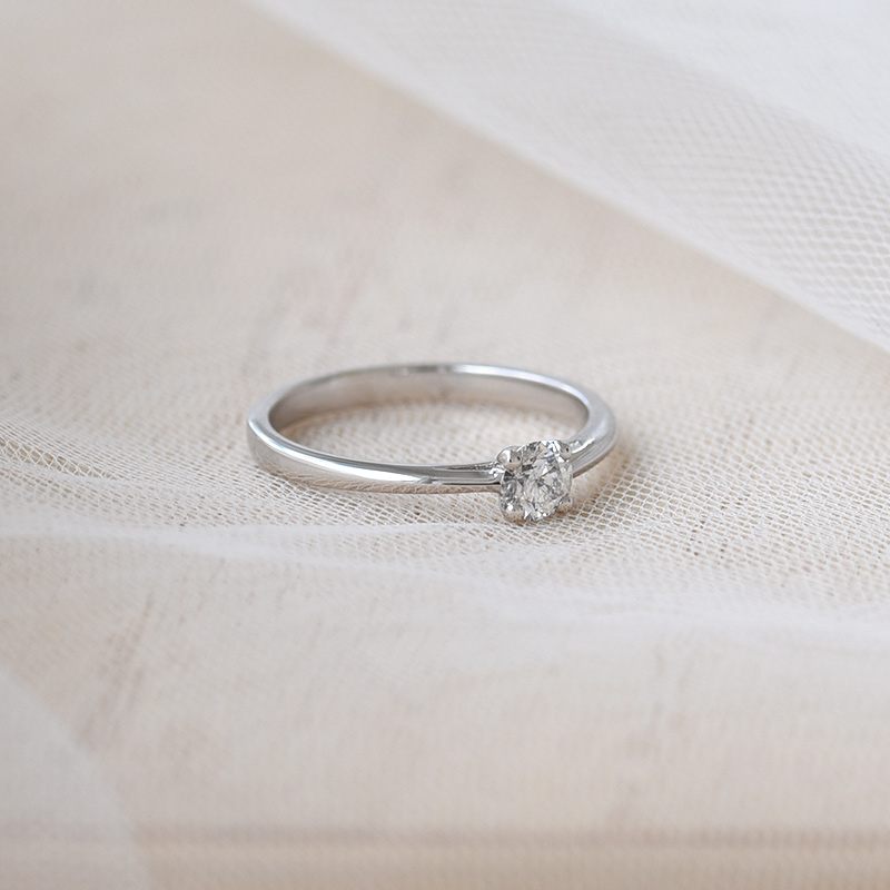 Platinový zásnubní prsten s GIA certifikovaným diamantem Katya 120682
