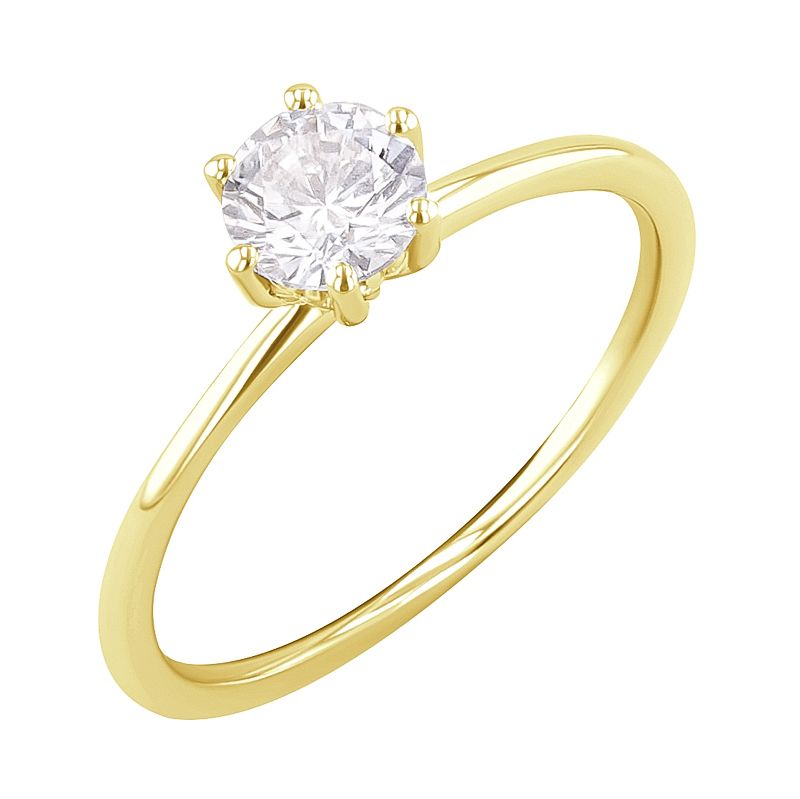 Zdobený zásnubní prsten s diamanty Donia 127502