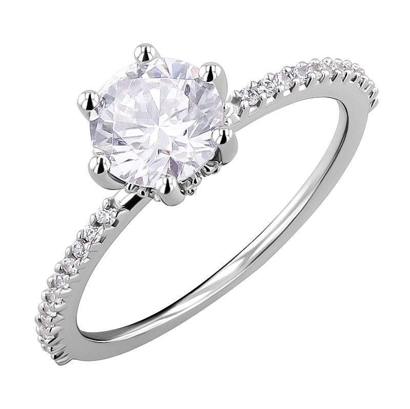 Zdobený zásnubní prsten s lab-grown diamanty Narina 127592