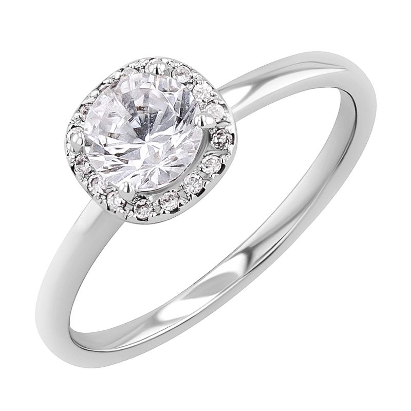 Halo zásnubní prsten s diamanty Zulie 128172