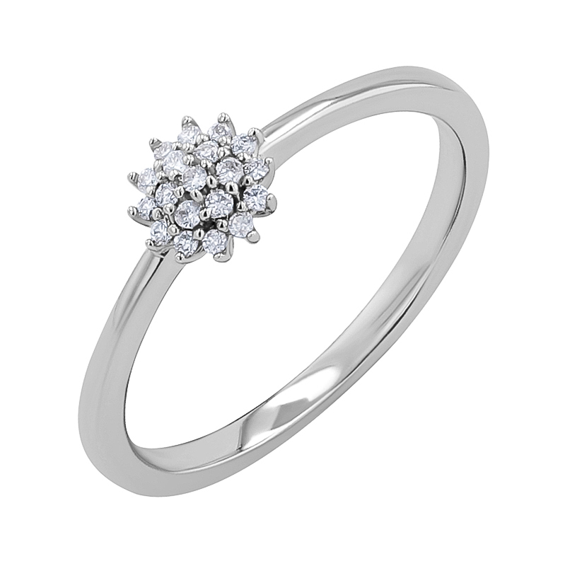 Elegantní prsten s lab-grown diamanty Janae