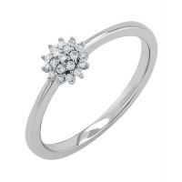 Elegantní prsten s lab-grown diamanty Atuf