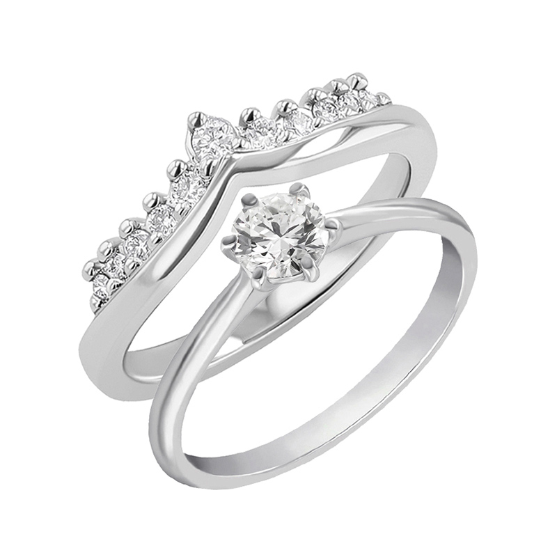 Set prstenů s možností výběru diamantu Bethanie 132702