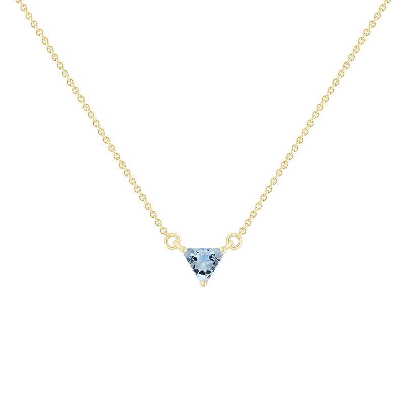 Minimalistický náhrdelník s akvamarínem Modu 134732