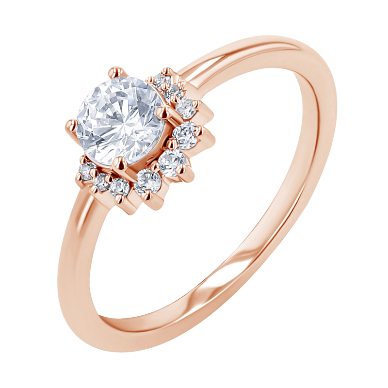 Eppi Half halo prsten s 0.45ct IGI certifikovaným diamantem Sonnie R47280
