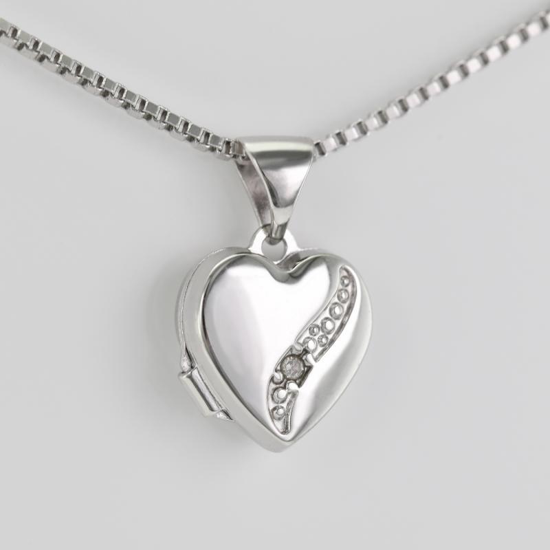 Otvírací náhrdelník srdce 15032
