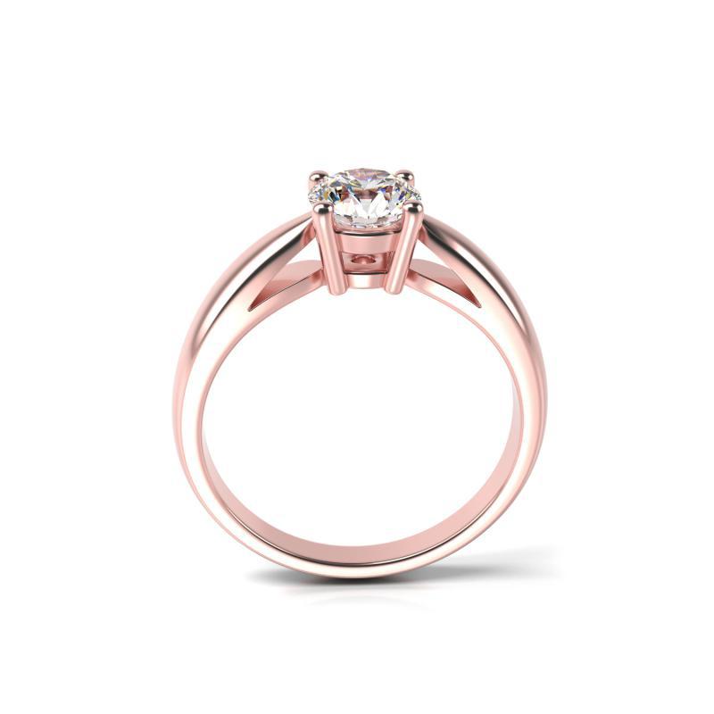 Prsten z růžového zlata 15692