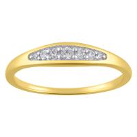 Zlatý prsten s lab-grown diamanty Marissa