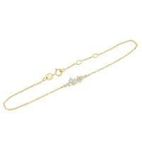 Minimalistický cluster náramek s lab-grown diamanty Lucy