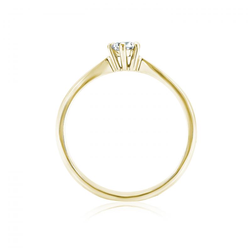 Zlatý zasnubní prsten Dwyn 22062