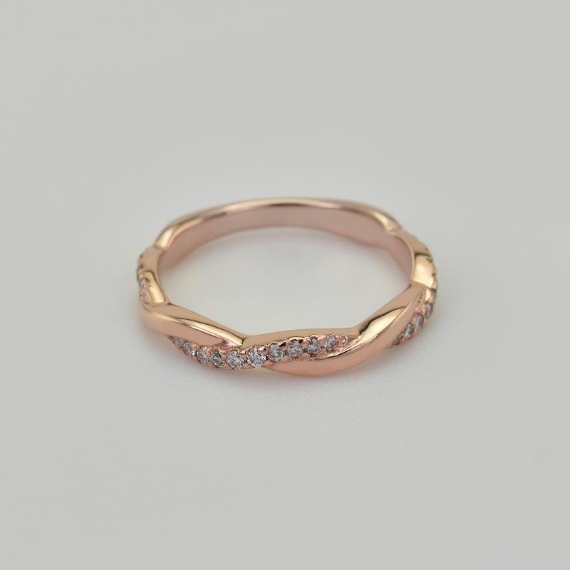 Diamantový zlatý prsten 22682