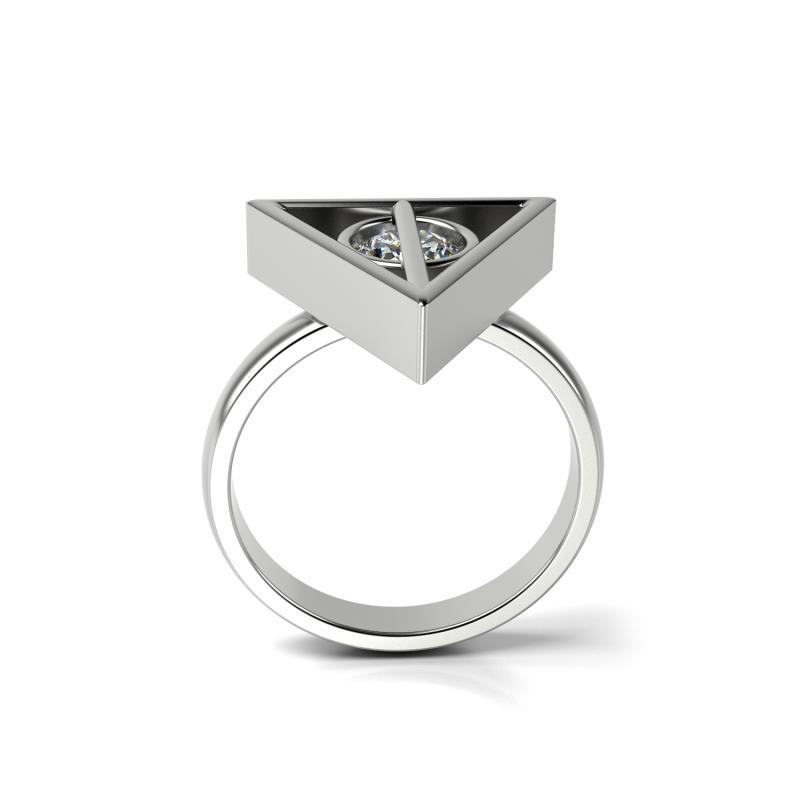 Prsten s diamantem 23572