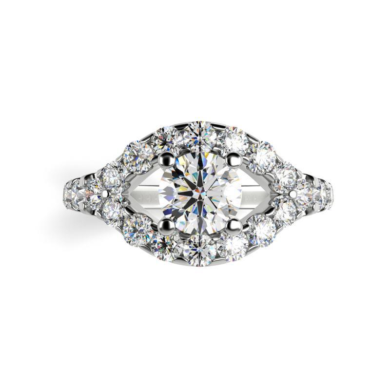 Prsten s certifikovaným diamantem 24022