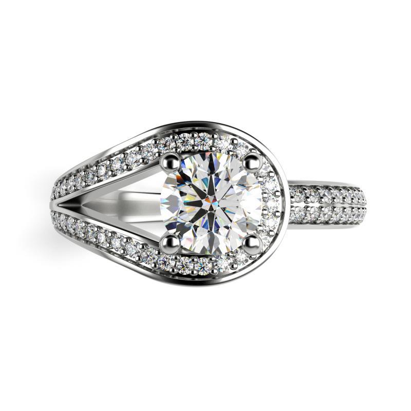 Prsten s certifikovaným diamantem 24062