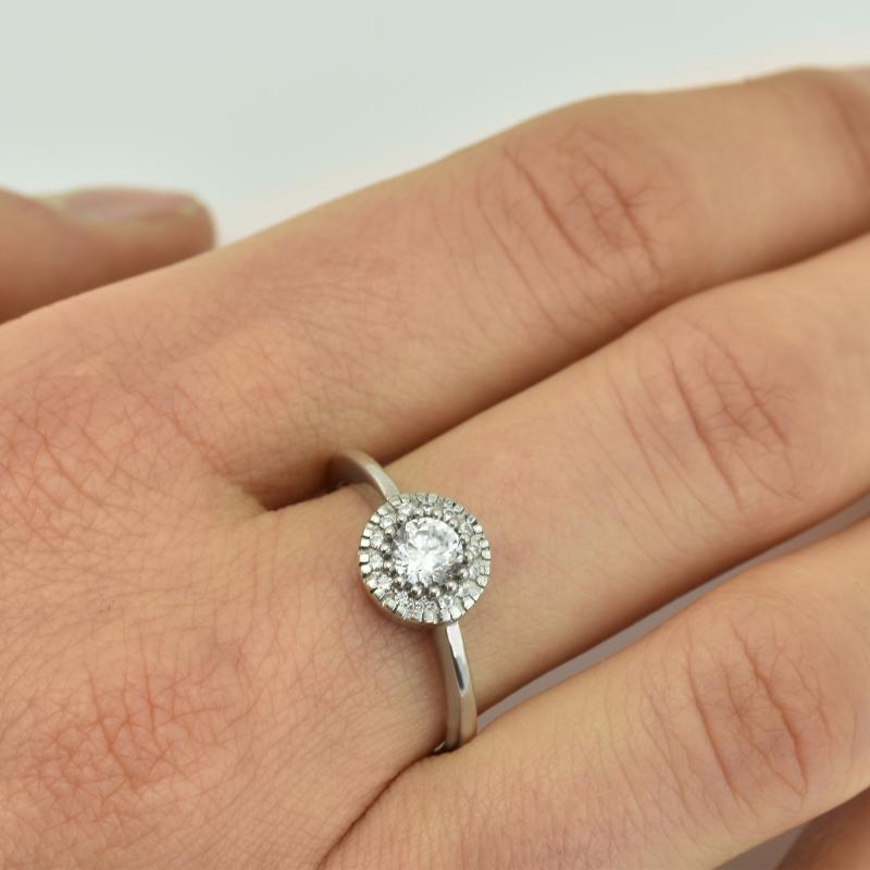 Zásnubní prsten s diamanty 24352