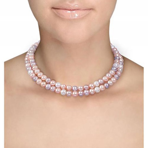 Zlatý perlový náhrdelník 24572