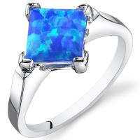 Opálový stříbrný prsten plný barev oceánu Neola