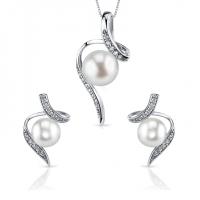 Stříbrná kolekce s perlami a zirkony Menmoli