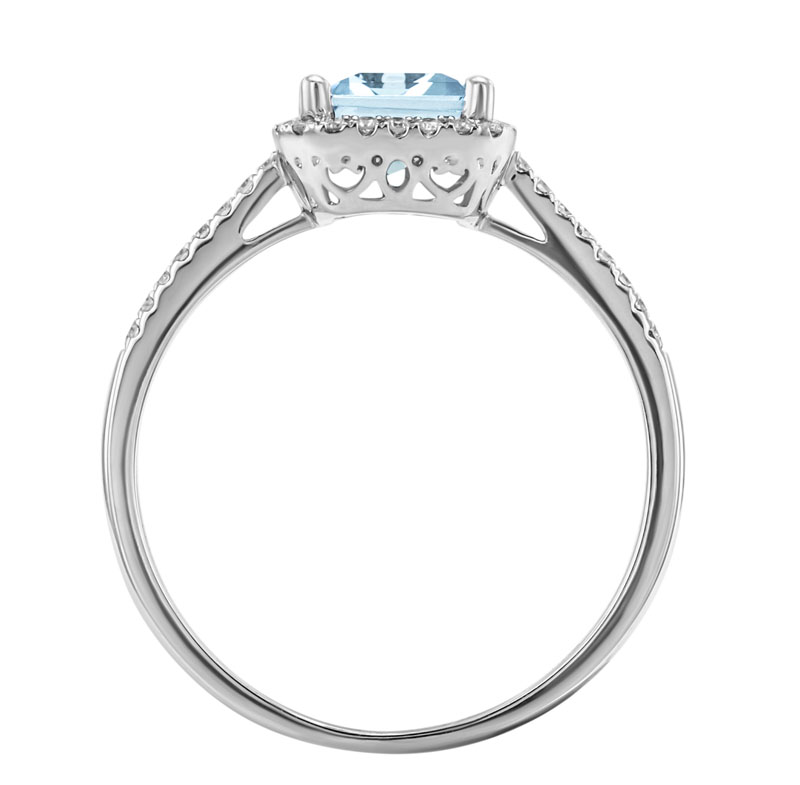  Diamantový prsten s akvamarínem 30152