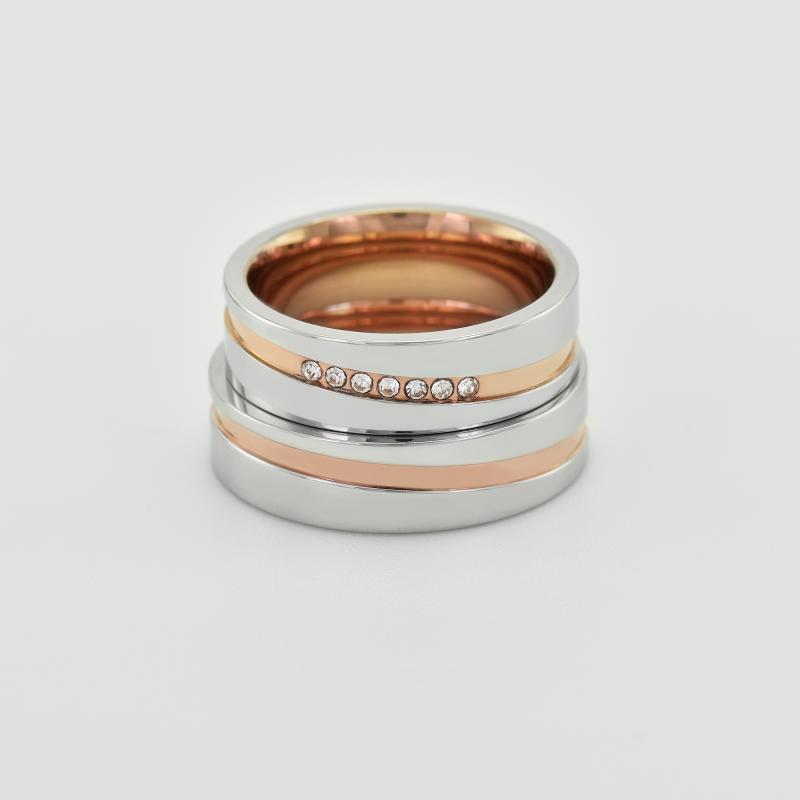 Snubní prsteny z kombinovaného zlata 33392
