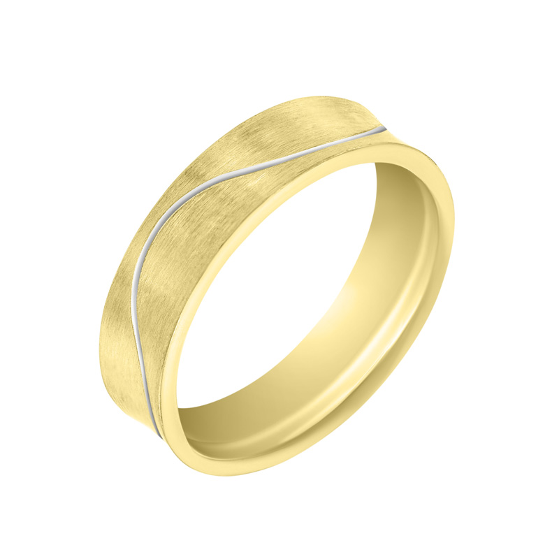 Snubní pánský plochý prsten 33452