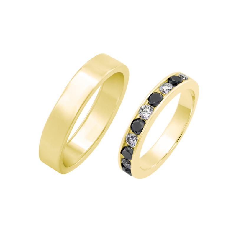 Snubní prsteny ze žlutého zlata 36462