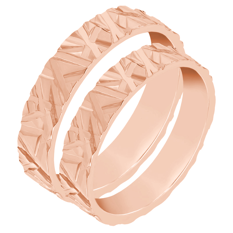 Prsteny z růžového zlata 37802